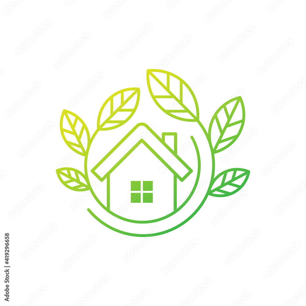 Green Eco Home Logo Icon Vector design illustration. Ecology Home logo icon design concept vector template. Trendy Eco Smart House vector icon design for website, symbol, logo, icon, sign, app, UI Green Eco Home Logo Icon Vector design illustration. Ecology Home logo icon design concept vector template. Trendy Eco Smart House vector icon design for website, symbol, logo, icon, sign, app, UI