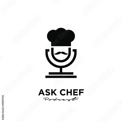 food restaurant chef logo icon design