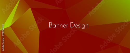 Abstract elegant geometric decorative design banner background photo