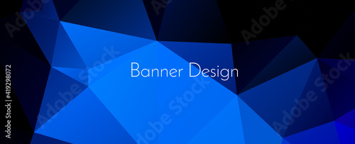 Abstract geometric modern decorative design banner pattern background photo