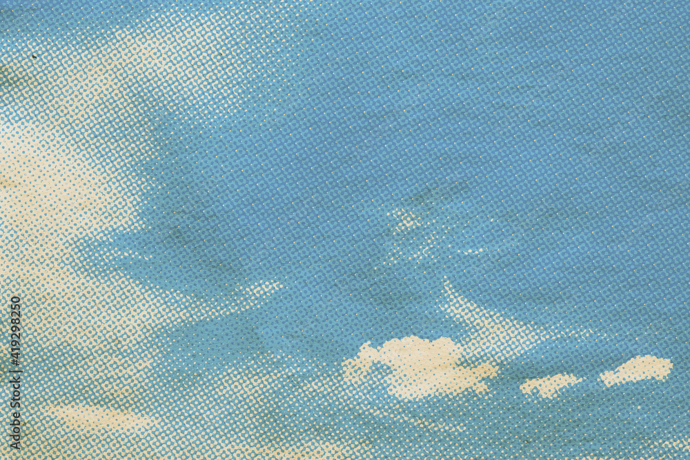 Naklejka premium retro sky pattern on old paper