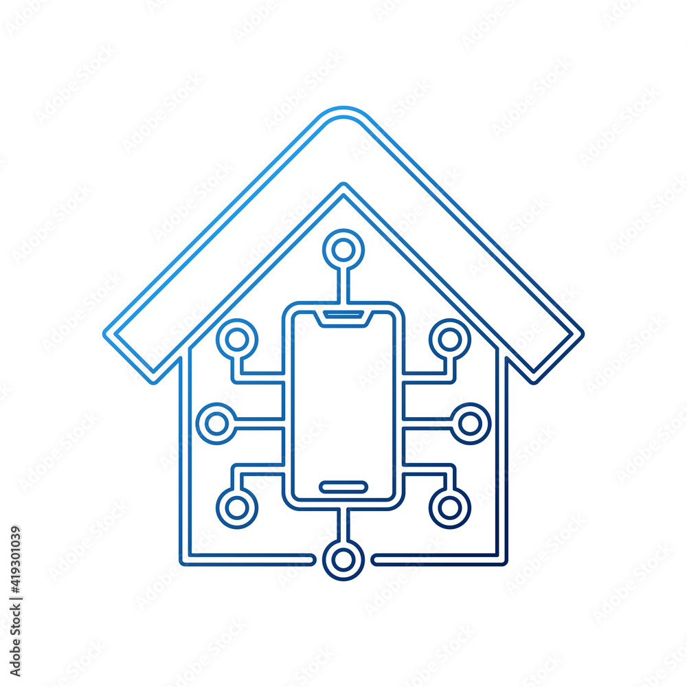 Smart Home Connection Icon Logo Vector design illustration. Smart home logo icon with wireless connection concept. Trendy Smart House vector icon flat design for website, symbol, logo, sign, app, UI Smart Home Connection Icon Logo Vector design illustration. Smart home logo icon with wireless connection concept. Trendy Smart House vector icon flat design for website, symbol, logo, sign, app, UI