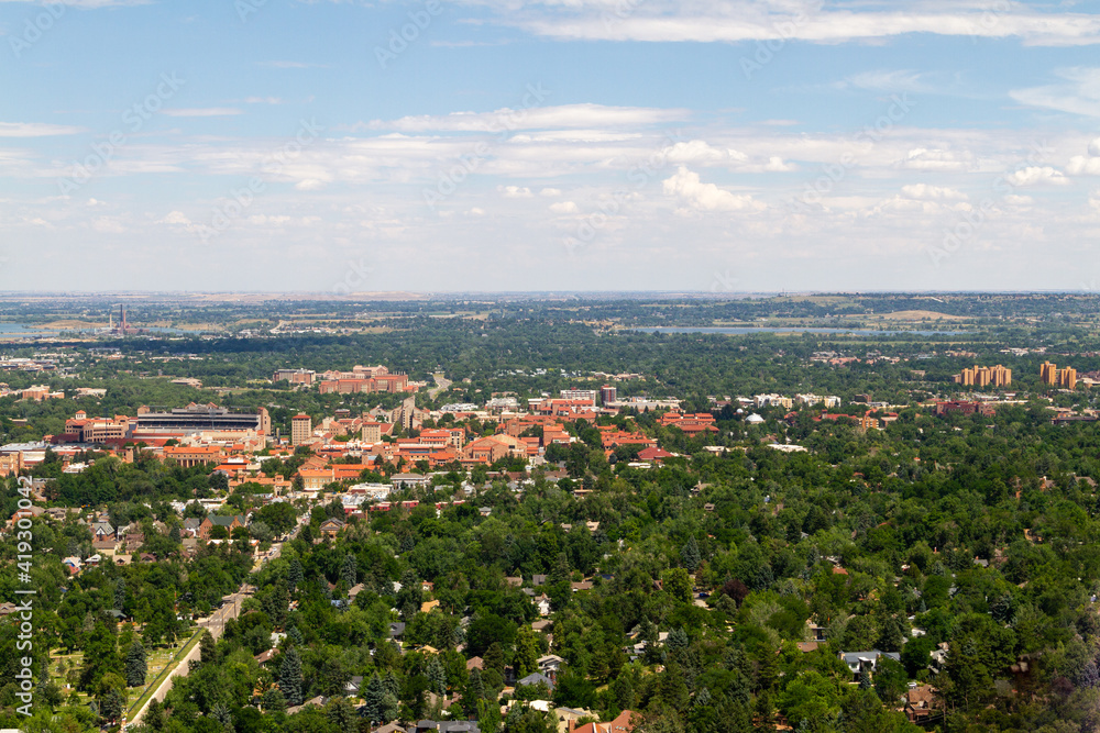 Boulder, Colorado Aerial View