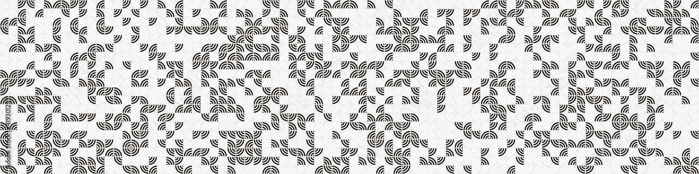 Abstract Geometric Pattern generative computational art illustration