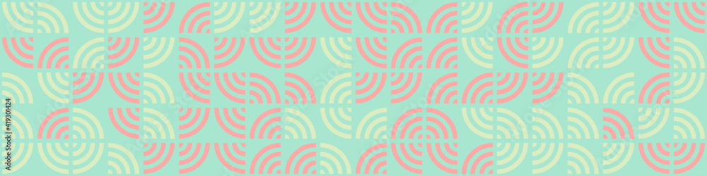 Fototapeta premium Abstract Geometric Pattern generative computational art illustration