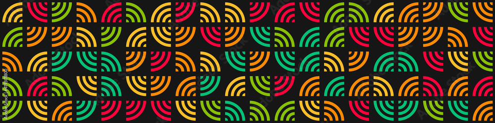 Abstract Geometric Pattern generative computational art illustration