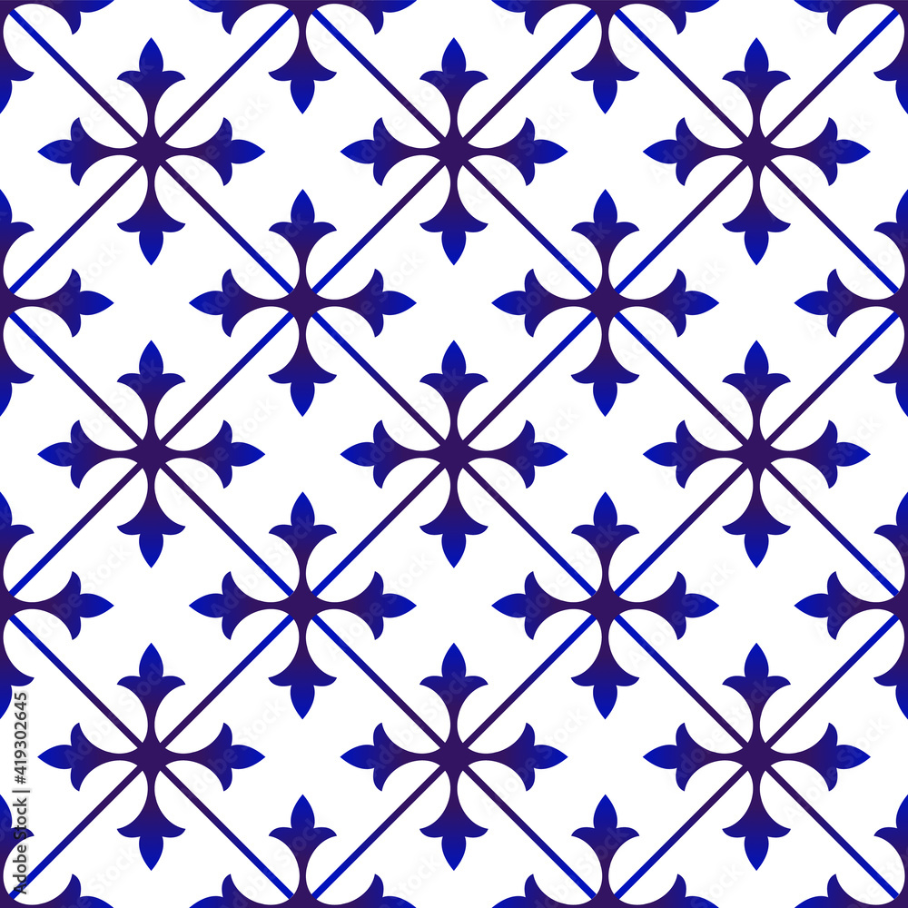 cute blue pattern
