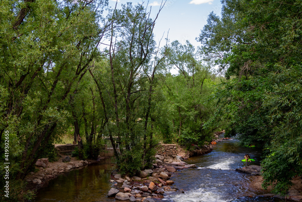 Tubing in Boulder Creek_Boulder, Colorado Tubing in Boulder Creek_Boulder, Colorado