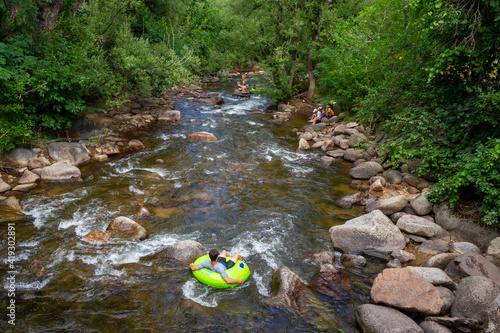 Tubing in Boulder Creek_Boulder, Colorado