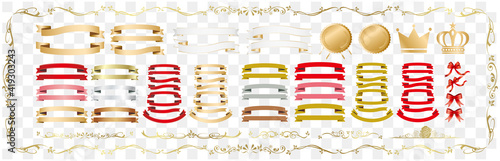 ribbon and frame illustration Vector