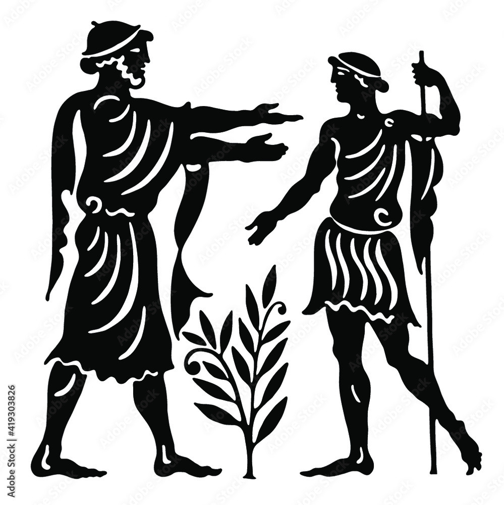 Background in the Greek style. Background in the Greek style.