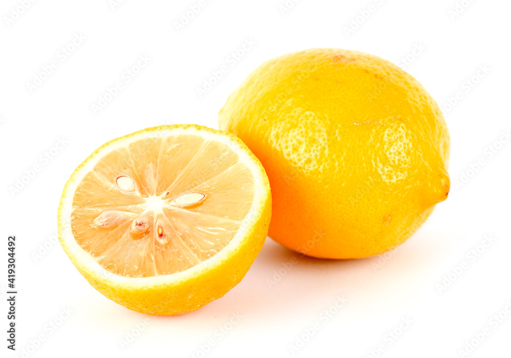 Lemon, cut lemon