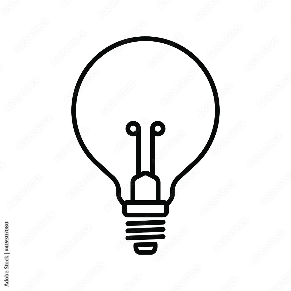 lamp icon. light bulb sign. vector illustration lamp icon. light bulb sign. vector illustration