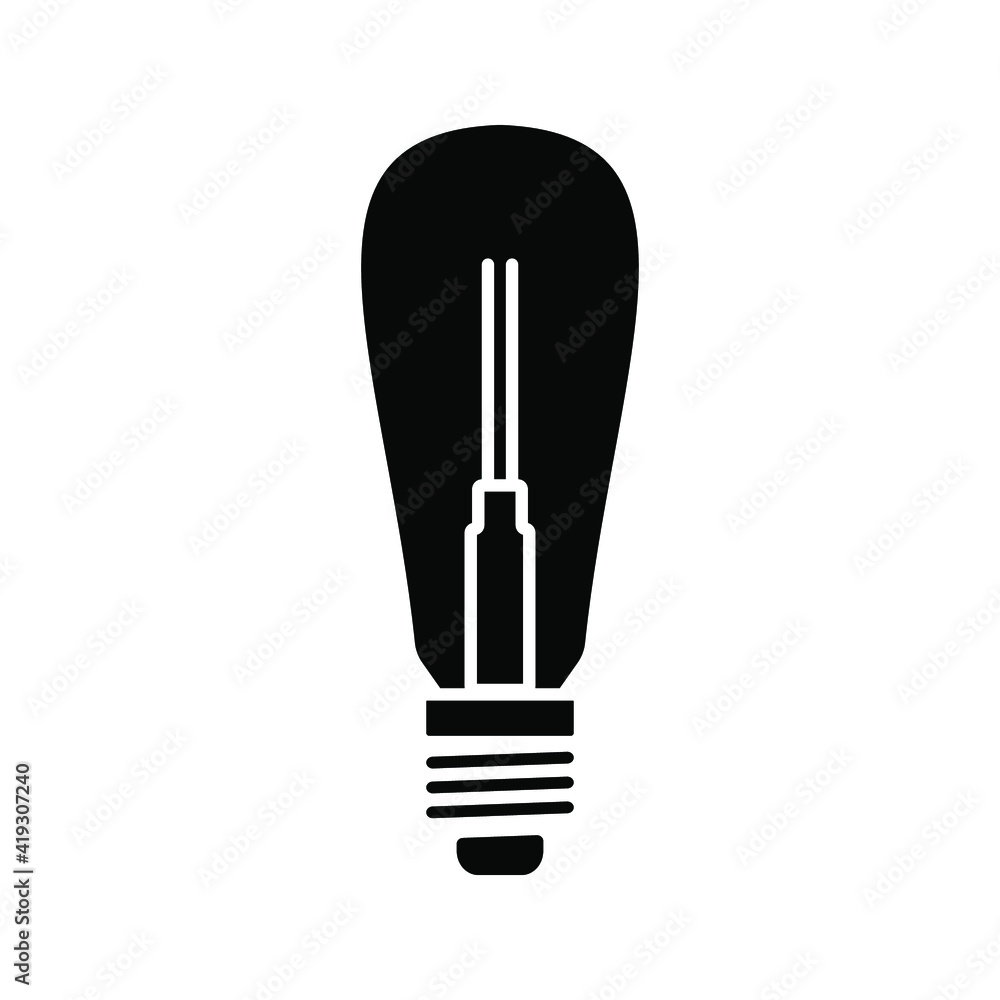lamp icon. light bulb sign. vector illustration lamp icon. light bulb sign. vector illustration