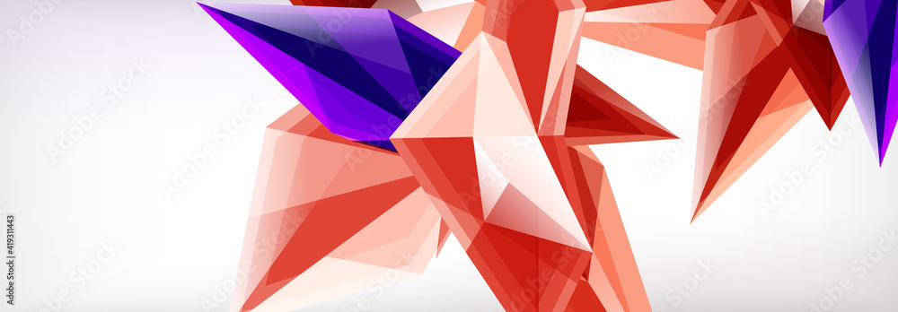 Vector 3d triangles and pyramids abstract background for business or technology presentations, internet posters or web brochure covers Vector 3d triangles and pyramids abstract background for business or technology presentations, internet posters or web brochure covers
