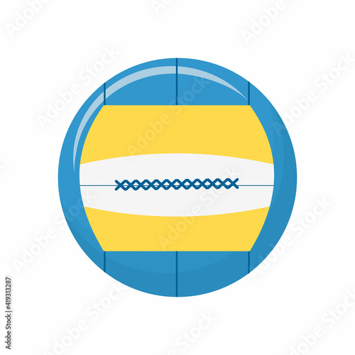 Volley ball minimalist icon...