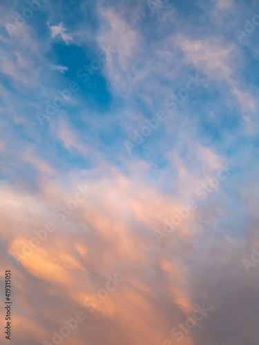 Colorful clouds in the sky