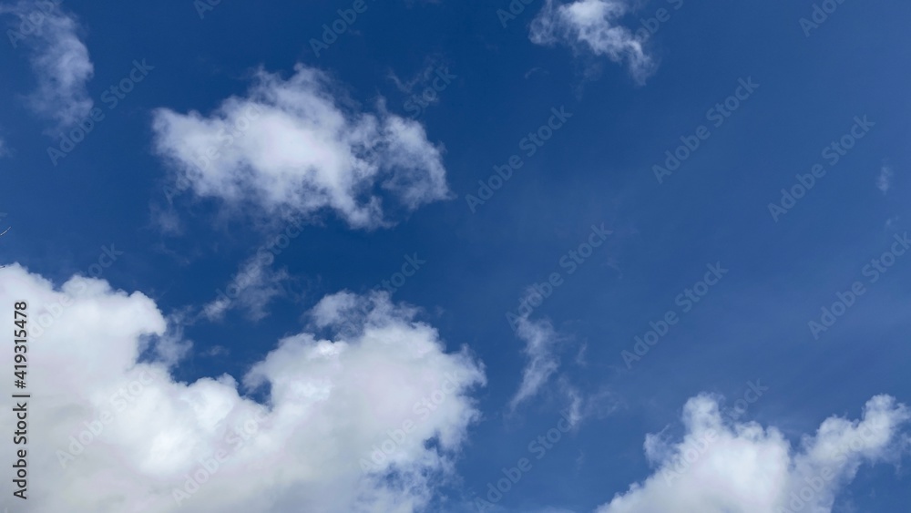 blue sky with clouds