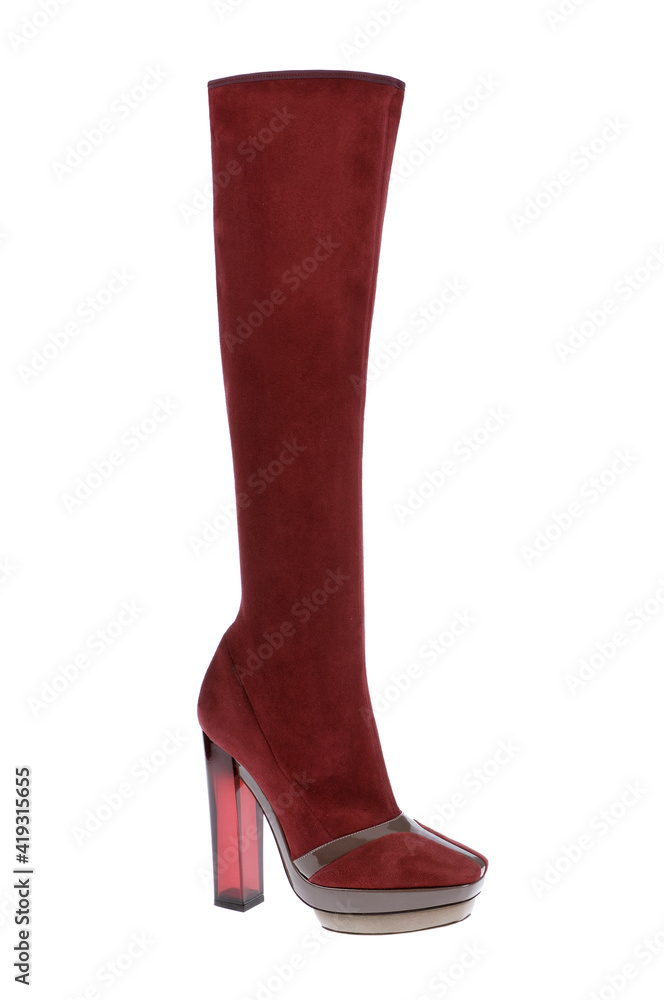 Fashionable women boots for all seasons. Studio shoot Fashionable women boots for all seasons. Studio shoot