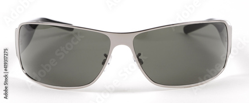 Trendy sunglasses isolated on white background, studio shoot.