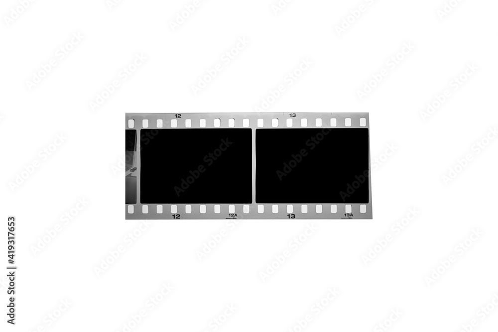 (35 mm.) film collections frame.With black space.film camera. (35 mm.) film collections frame.With black space.film camera.