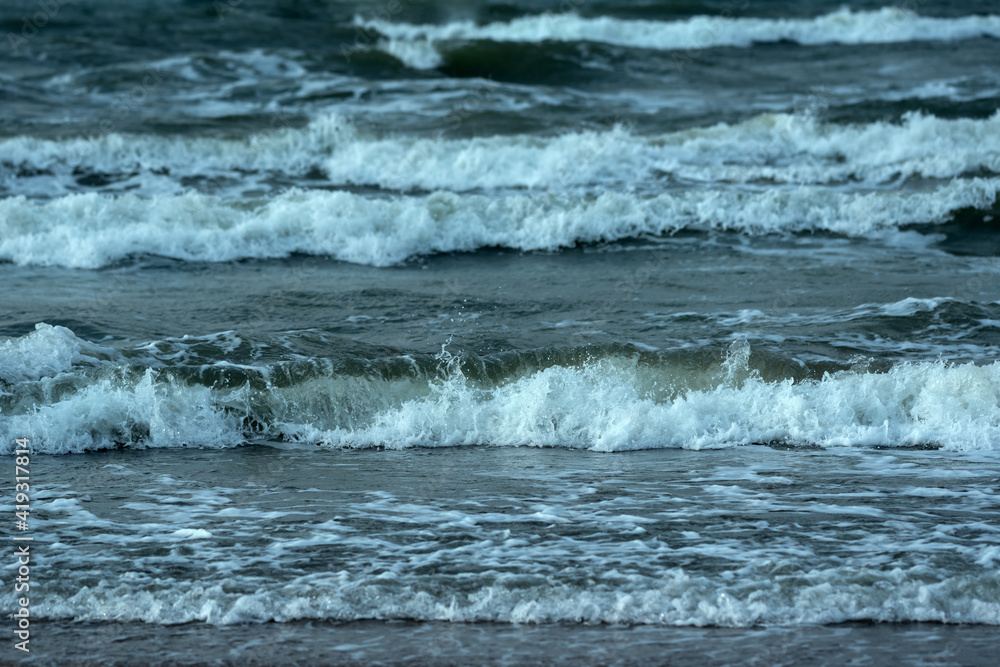 Wavy Baltic sea. Wavy Baltic sea.