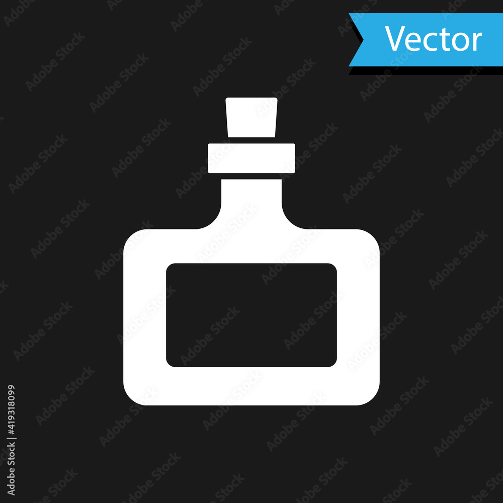 White Sauce bottle icon isolated on black background. Ketchup, mustard and mayonnaise bottles with sauce for fast food. Vector. White Sauce bottle icon isolated on black background. Ketchup, mustard and mayonnaise bottles with sauce for fast food. Vector.