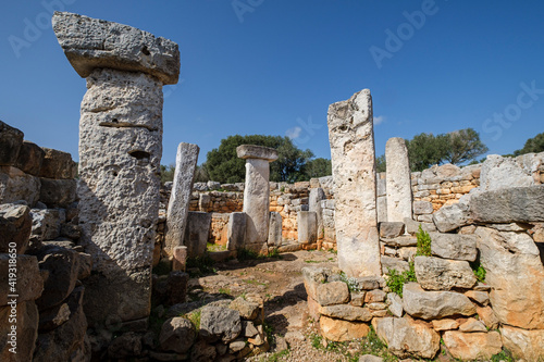 Cartailhac Circle, Iron Age dwelling, Torre d'en Galmés talayotic village, Alaior, Menorca, Balearic Islands, Spain