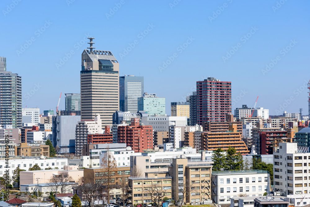 Fototapeta premium 愛宕神社より仙台市内を展望する