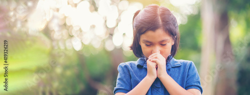Canvas Print Prayer concept
