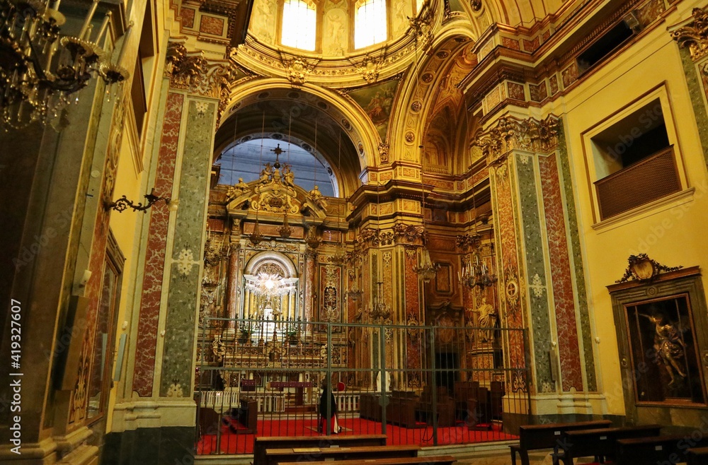 Napoli - Interno della Chiesa di San Giuseppe dei Ruffi