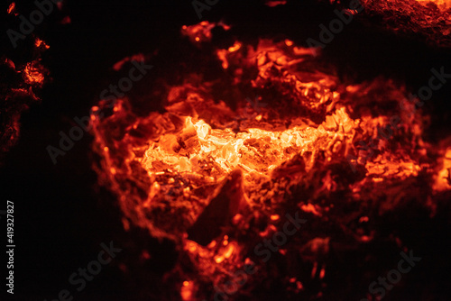 Fire closeup. Flame texture. Abstract burning blaze flames. Fire background.
