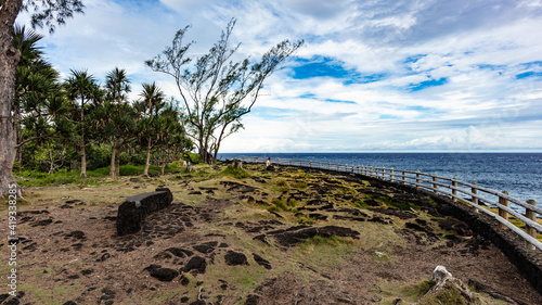 Volcanic coast in Reunion Island