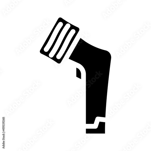 electronic callus remover glyph icon vector illustration