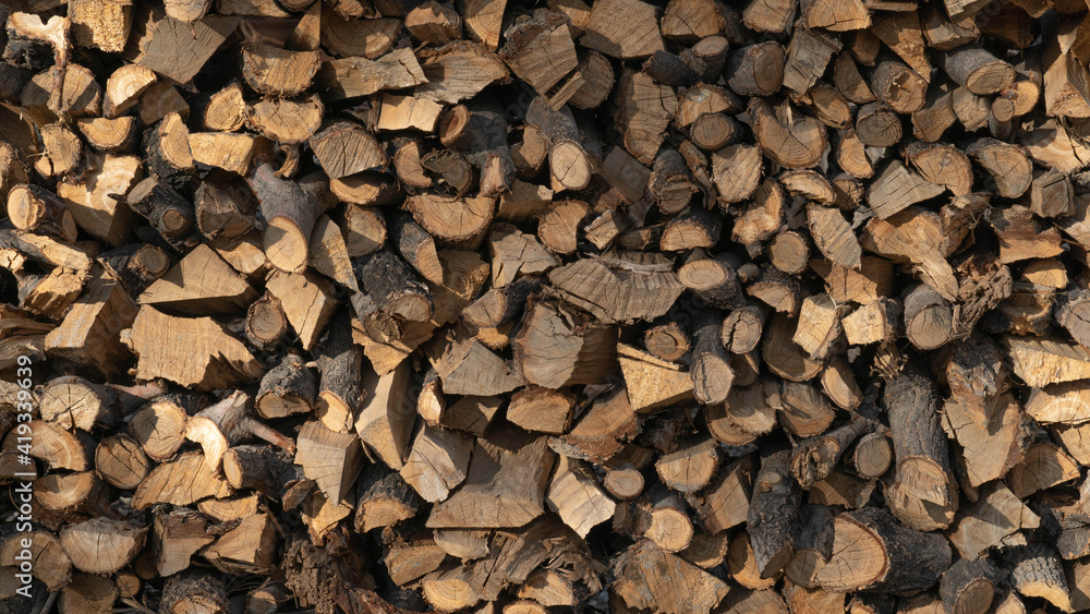 texture of chopped firewood. woodpile with firewood texture of chopped firewood. woodpile with firewood