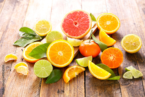 various citrus fruits