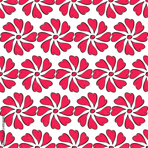 seamless pattern with flowers  © Elena K