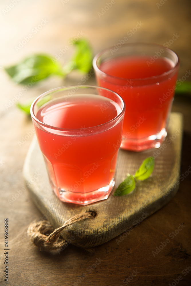 Refreshing homemade red berry drink Refreshing homemade red berry drink