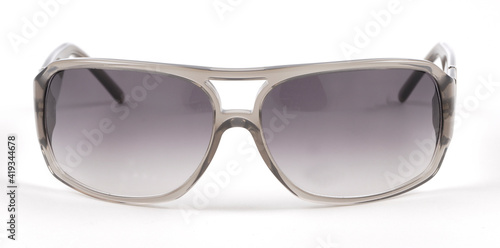 Trendy sunglasses isolated on white background, studio shoot.