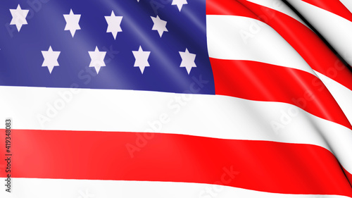 Free Download Background movement of the tissue USA flag in 3d. Symbol of the country America. - GFXLoad