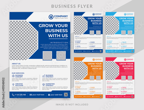 Corporate and business flyer template design