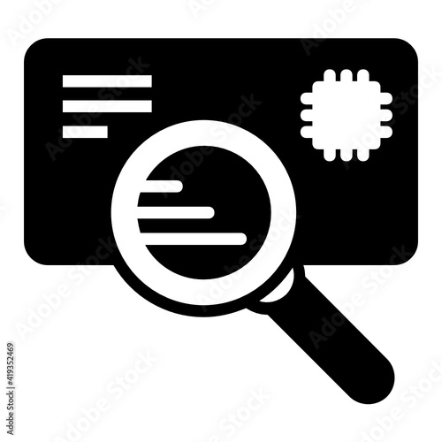 Address Scan using soft tag Concept Vector line Icon Design, postal service symbol, physically transporting postcards and parcels Sign, Courier and Shipping Services Stock illustration