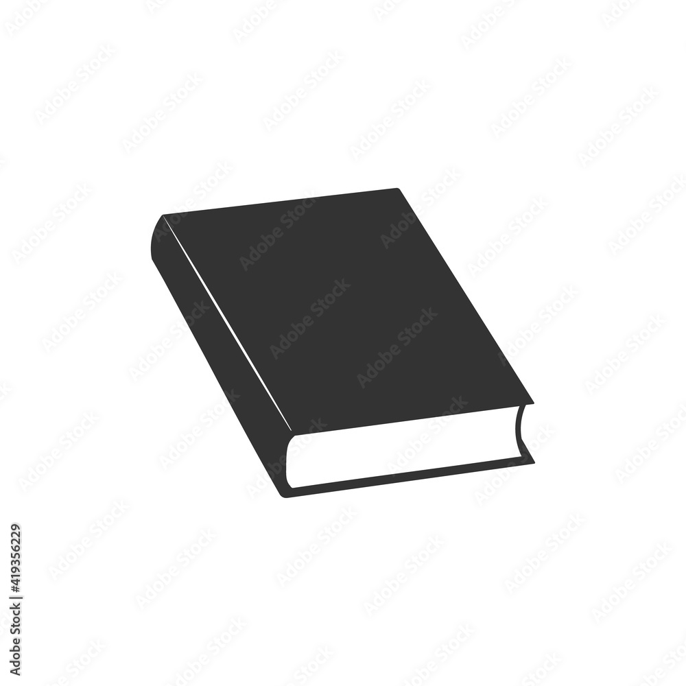 Book icon isolated on white background. Book icon isolated on white background.