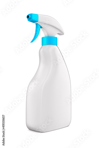 disinfectant spray on white...