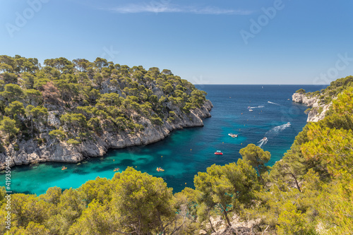 Beautiful bay in the calanque  France  Europe