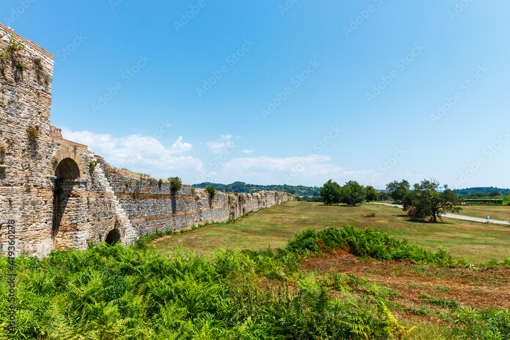 The walls of Ancient Nikopolis (probably the largest archaeological site in Greece) close to Preveza town, Epirus.