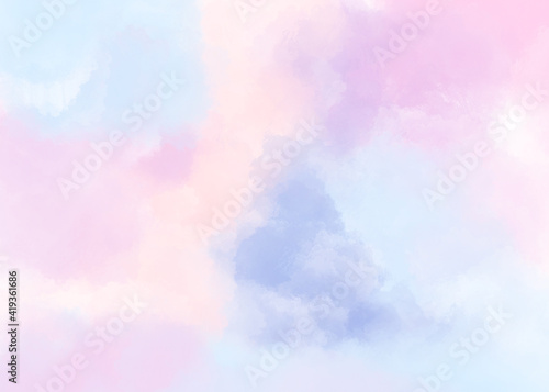 abstract watercolor background with pastel color © LeticiaLara