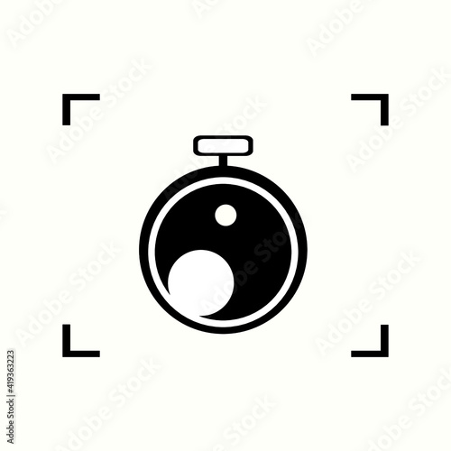 simple flat filming icon