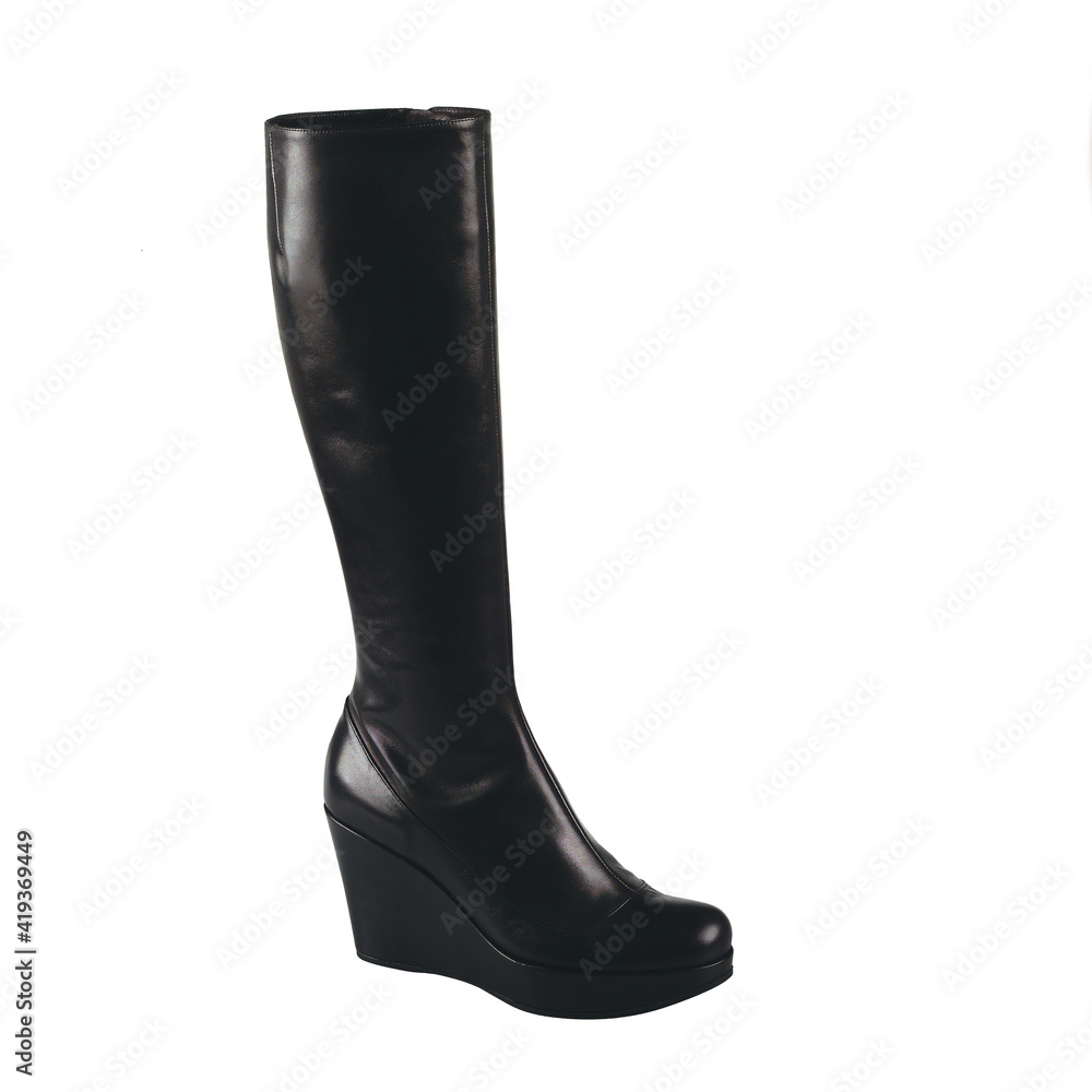 Fashionable women boots for all seasons. Studio shoot Fashionable women boots for all seasons. Studio shoot