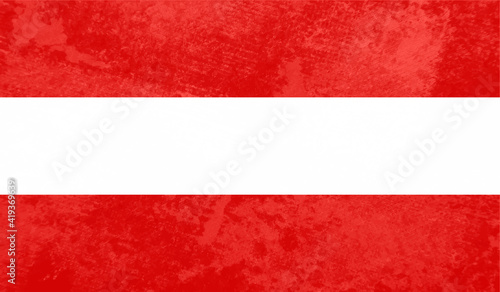 Grunge Austria flag. Austria flag with waving grunge texture.